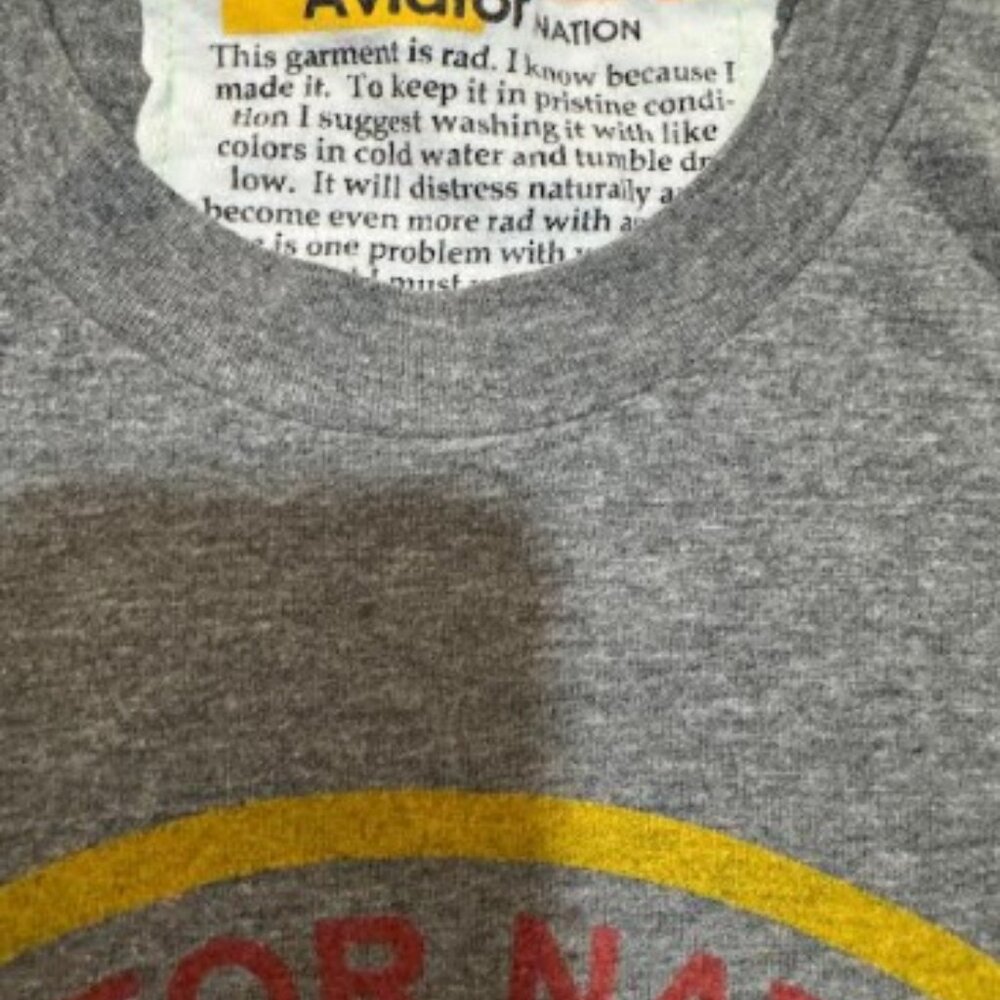 AVIATOR NATION LAGUNA BEACH BOYFRIEND TEE - HEATHER GREY - Picture 2 of 8